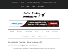 Tablet Screenshot of neverendingjourneys.com